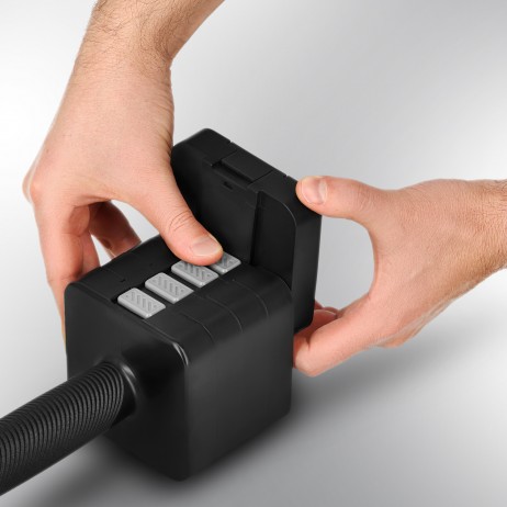 Set gantere reglabile HMS HL02 2 x 5 KG, negru