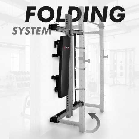 Aparat multifunctional pliabil POWER RACK HMS KLT34, Gri