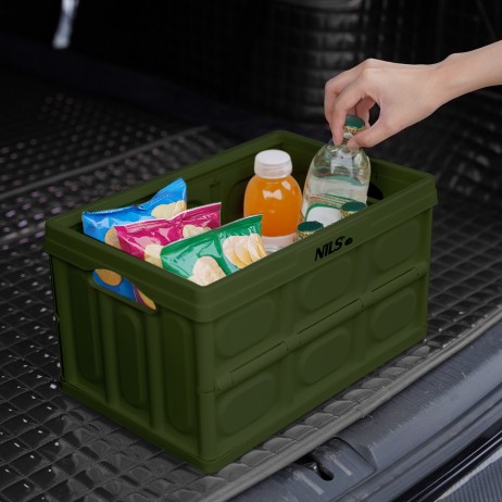 Cutie pliabila camping cu functie de masa 2in1 HMS NCB4007, Verde