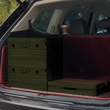 Cutie pliabila camping 2in1 HMS NCB4002, 50 l, Verde