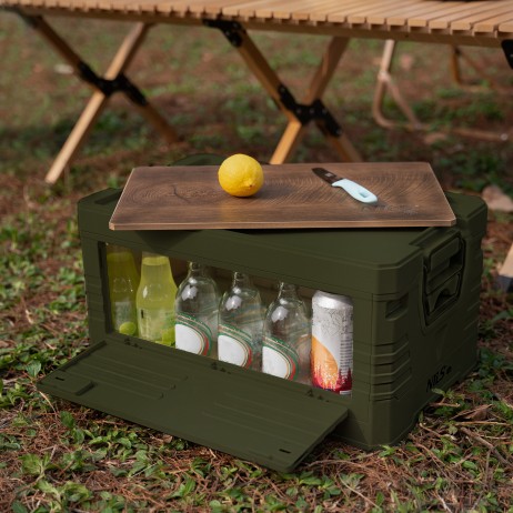 Cutie pliabila camping 2in1 HMS NCB4002, 50 l, Verde