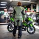 Pantaloni de motocicletă W‑TEC Karmal Kaki cu Negru