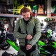 Jachetă moto Touring W‑TEC Karmal Kaki cu Negru