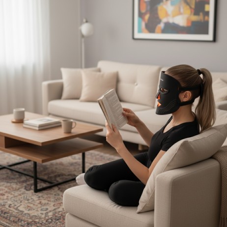 Mască facială LED pentru terapie cu lumină infraroșie inSPORTline Radora