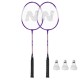Set badminton Nils NRZ2053 2 rachete, 3 fluturasi, 1 husa de protective