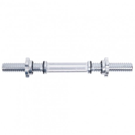 Ax pentru ganteră inSPORTline Tufor 40 cm / 30 mm cu filet și coliere