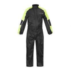 Costum de ploaie moto NOX/4SQUARE Safety - negru/galben fluo