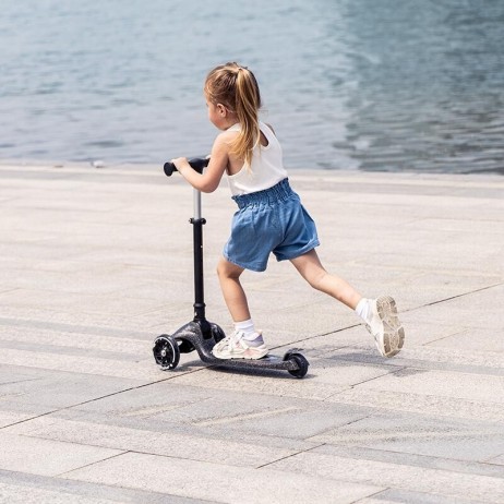 Trotineta pliabila Qplay Sparkling, Negru