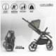 Carucior modular 4in1 Coccolle Serry Moss green cu Scoica auto iSize Coccolle Knox Black si Baza isofix iSize Coccolle Knox