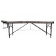 Masă de masaj din aluminiu, 2 secțiuni inSPORTline Kiyora (186 × 70 × 62,5–85,5 cm) - Alb Gri