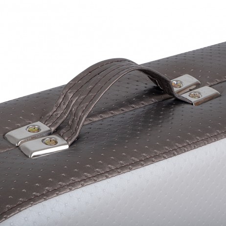 Masă de masaj din aluminiu, 2 secțiuni inSPORTline Kiyora (186 × 70 × 62,5–85,5 cm) - Alb Gri