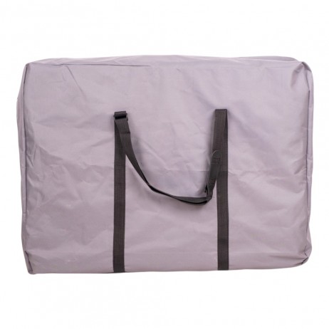 Masă de masaj din aluminiu, 2 secțiuni inSPORTline Kiyora (186 × 70 × 62,5–85,5 cm) - Alb Gri