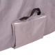 Masă de masaj din aluminiu, 2 secțiuni inSPORTline Kiyora (186 × 70 × 62,5–85,5 cm) - Alb Gri