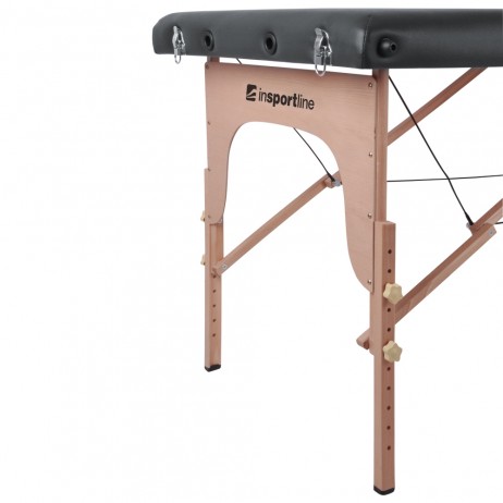Masă de masaj din lemn, 2 secțiuni inSPORTline Orashi (186 × 60 × 62,5–85,5 cm)