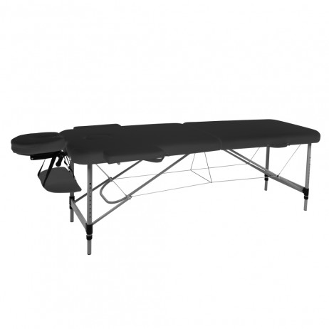 Masă de masaj din aluminiu cu 2 secțiuni inSPORTline Morrani (186 × 60 × 62,5–85,5 cm)