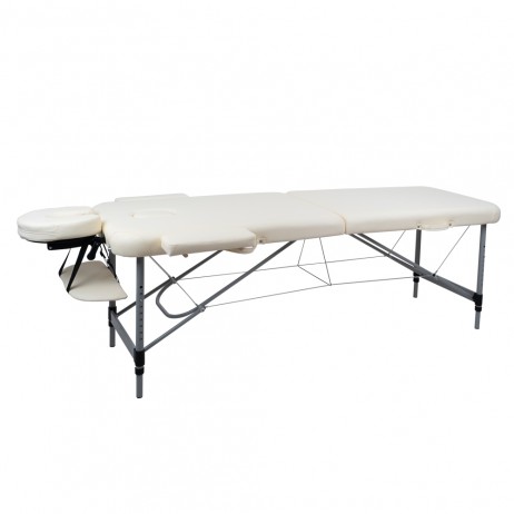 Masă de masaj din aluminiu cu 2 secțiuni inSPORTline Morrani (186 × 60 × 62,5–85,5 cm)