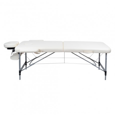 Masă de masaj din aluminiu cu 2 secțiuni inSPORTline Morrani (186 × 60 × 62,5–85,5 cm)
