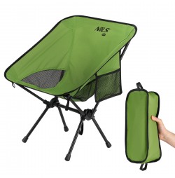 Scaun pliabil ultra ușor verde NILS CAMP NC3320