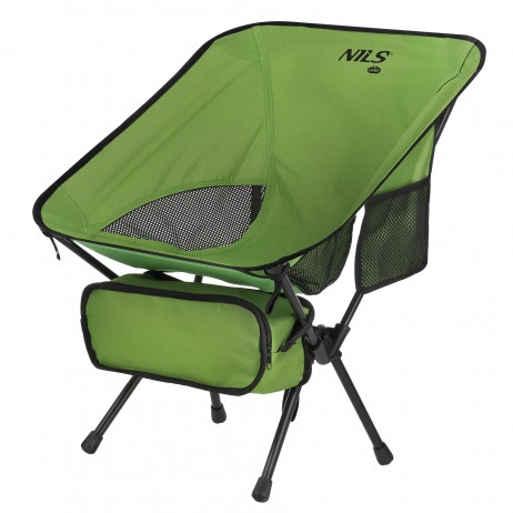 Scaun pliabil ultra ușor verde NILS CAMP NC3320