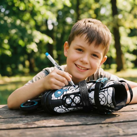 Role reglabile 4 în 1 Tinty, NILS EXTREME NH10907 - Roz