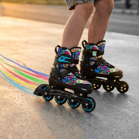 Role reglabile 4 în 1 Tinty, NILS EXTREME NH10907 - Roz