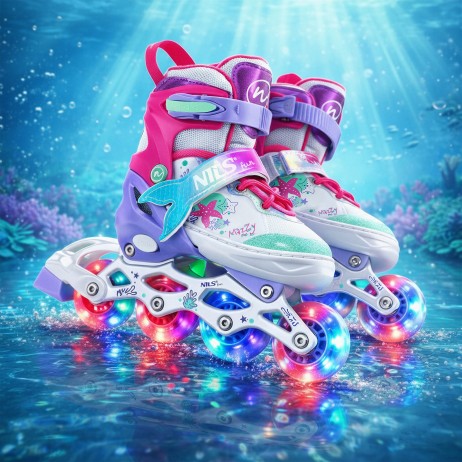 Role reglabile 4in1 MAZZY, NILS FUN NH18150 - Roz