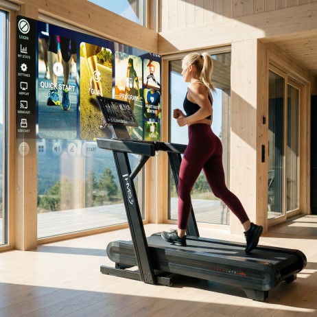 Bandă de alergare electrică HMS TERRUN475 cu reglare a înclinării și declinării