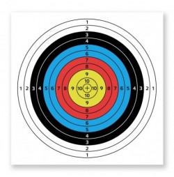Țintă de tir cu arcul din hârtie inSPORTline Dabbak 60 x 60 cm – 10 buc.