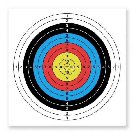 Țintă de tir cu arcul din hârtie inSPORTline Dabbak 60 x 60 cm – 10 buc.