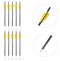 Săgeți din fibră de sticlă inSPORTline Frankson 34 cm – 10 buc.