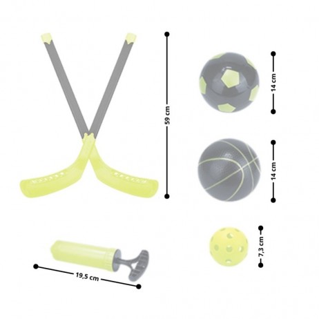 Set de jocuri 3 în 1 pentru copii inSPORTline SCS510