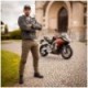 Blugi motociclisți W-TEC Wallbridge Olive