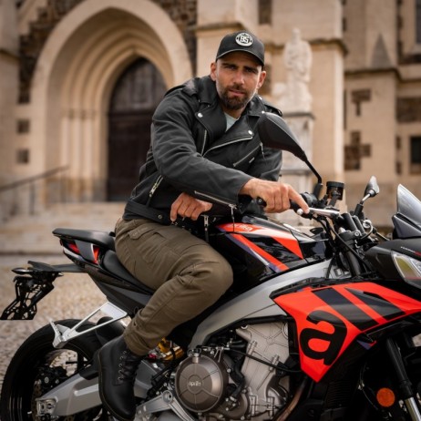 Blugi motociclisți W-TEC Wallbridge Olive