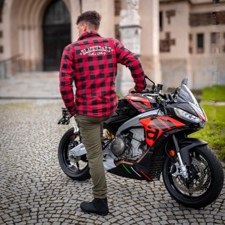 Blugi motociclisți W-TEC Wallbridge Olive