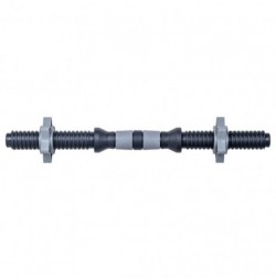 Bară de gantere filetată din plastic cu inele inSPORTline Plafor 41 cm / 30 mm