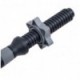 Bară de gantere filetată din plastic cu inele inSPORTline Plafor 41 cm / 30 mm