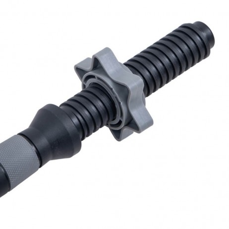 Bară de gantere filetată din plastic cu inele inSPORTline Plafor 41 cm / 30 mm