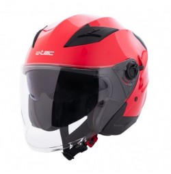 Casca Moto Open-Face W-TEC Barcela Carmesi