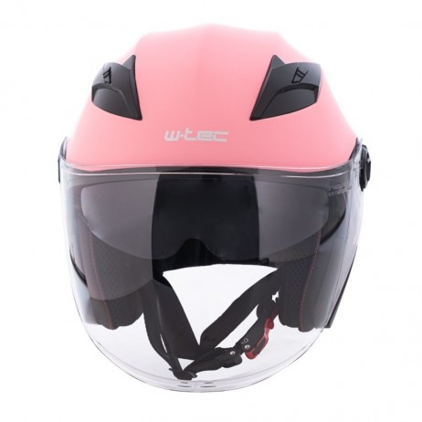 Casca Moto Open-Face W-TEC Barcela Carmesi