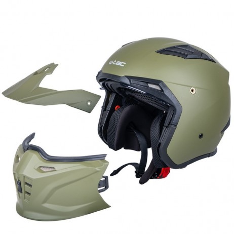 Cască modulară pentru motocicletă W-TEC Badalone Army