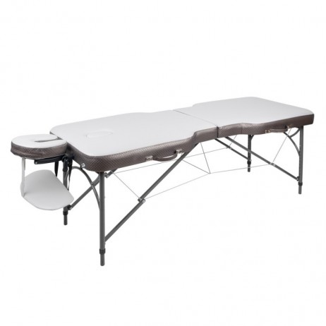 Masă de masaj din aluminiu cu 2 secțiuni inSPORTline Kiyora (186 × 70 × 62,5–85,5 cm)