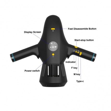 2-în-1 Scuter subacvatic și motor pentru paddleboard inSPORTline Murtar