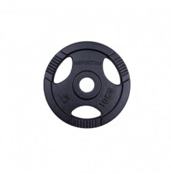 Greutate olimpică din fontă inSPORTline Hamerton Negru 10 kg, 50 mm
