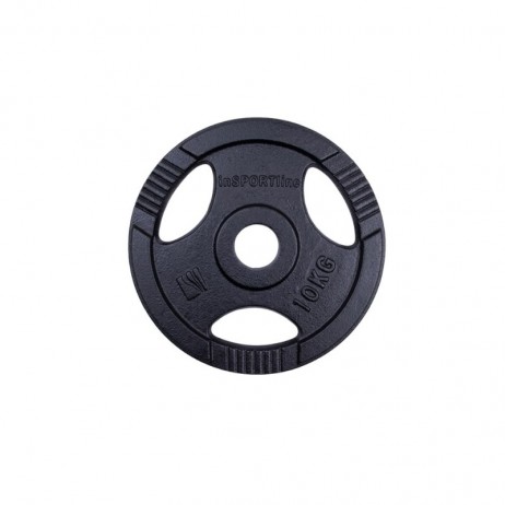 Greutate olimpică din fontă inSPORTline Hamerton Negru 10 kg, 50 mm