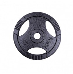 Greutate olimpică din fontă inSPORTline Hamerton Negru 20 kg, 50 mm