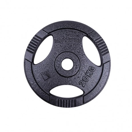 Greutate olimpică din fontă inSPORTline Hamerton Negru 20 kg, 50 mm