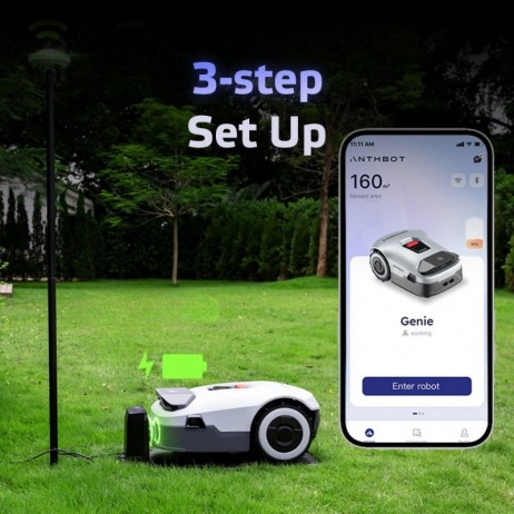 Mașină de tuns iarba robotizată fără fir Anthbot Genie 600 (900 m2)