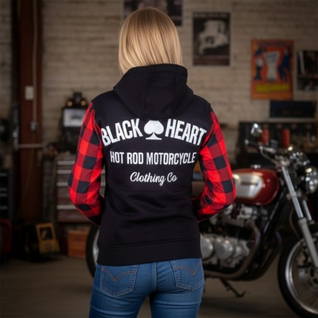 Hanorac motociclist pentru femei W-TEC Black Heart Ramforge Lady