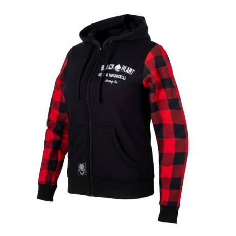 Hanorac motociclist pentru femei W-TEC Black Heart Ramforge Lady