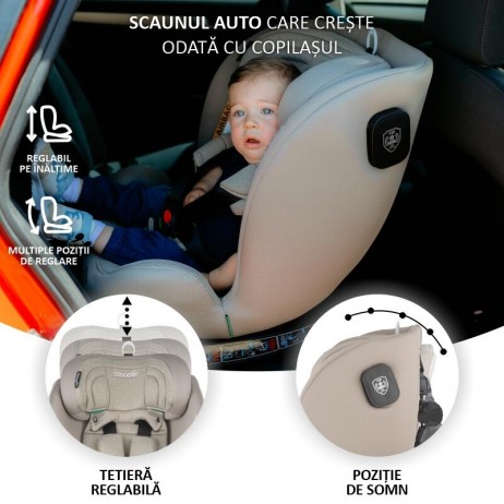 Scaun auto iSize iSize 40-150 cm Coccolle Nova Sand beige